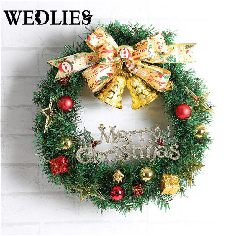 Christmas-Party-Home-Decoration-30cm-Wreath-Rattan-Pendant-Toys-For-Kids-Children-Gift-1212882-3