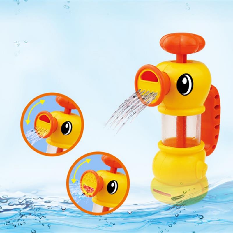 Cikoo-Children-Summer-Bathing-Water-Manual-Pumping-Small-Yellow-Duck-Cute-Bath-Toys-1175757-4