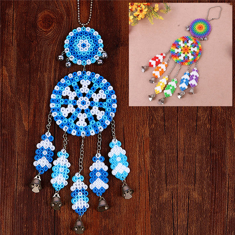 DIY-Dream-Catcher-Windbell-Kit-Perler-5mm-Fuse-Beads-Kid-Craft-Toy-Decor-1069229-1