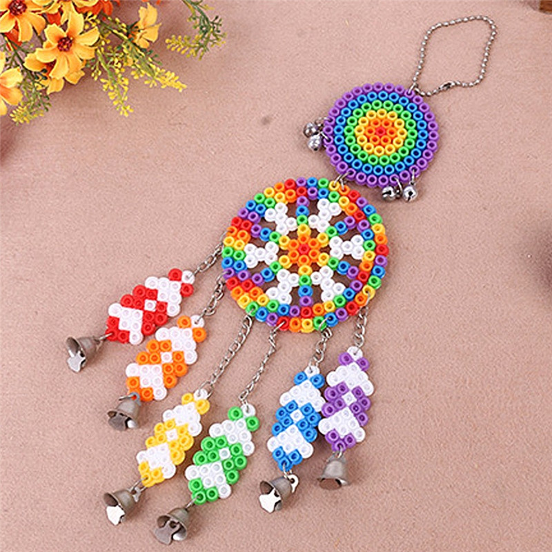 DIY-Dream-Catcher-Windbell-Kit-Perler-5mm-Fuse-Beads-Kid-Craft-Toy-Decor-1069229-3