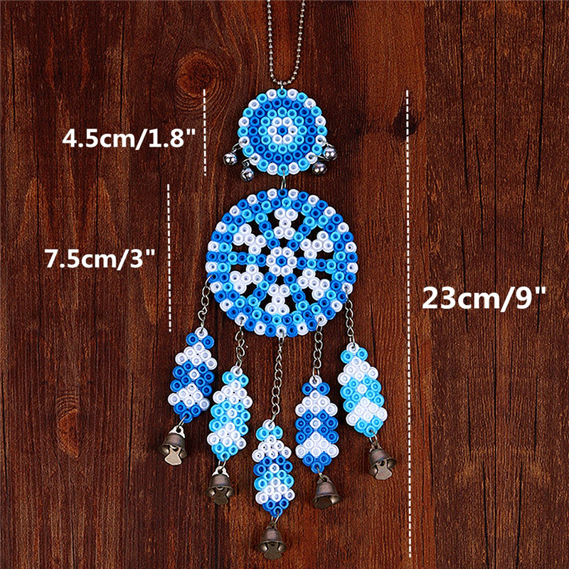 DIY-Dream-Catcher-Windbell-Kit-Perler-5mm-Fuse-Beads-Kid-Craft-Toy-Decor-1069229-9