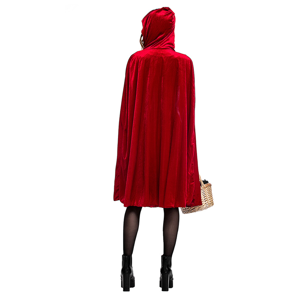 Halloween-Female-Little-Red-Riding-Hood-Suit-Womens-Solid-Color-Cosplay-Party-Dress-Costumes-Toy-1742969-4