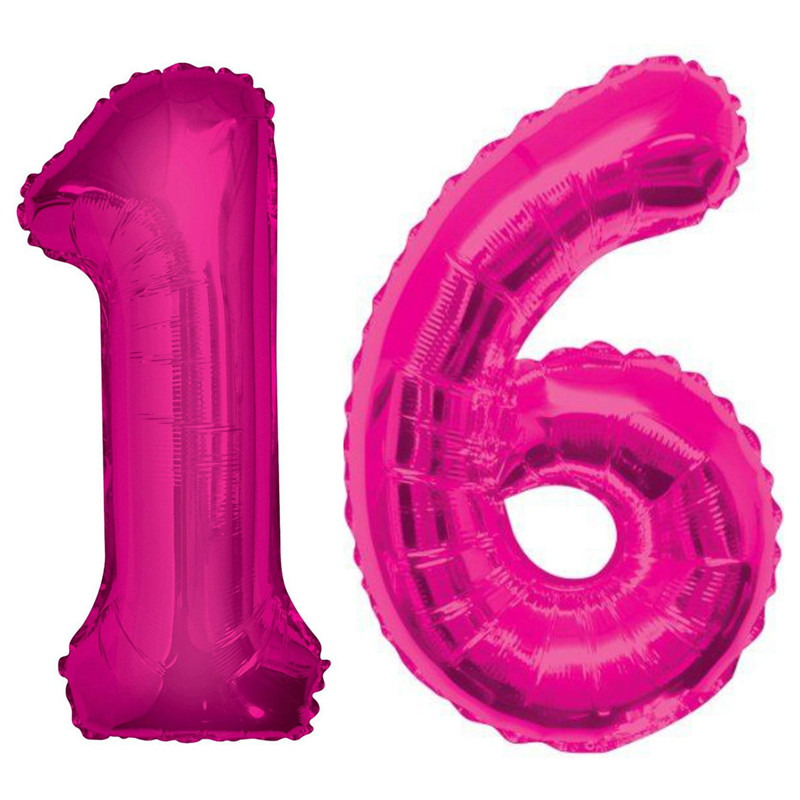 Large-Birthday-Party-Number-16-Foil-Balloon-Helium-Air-Decoration-1224353-5