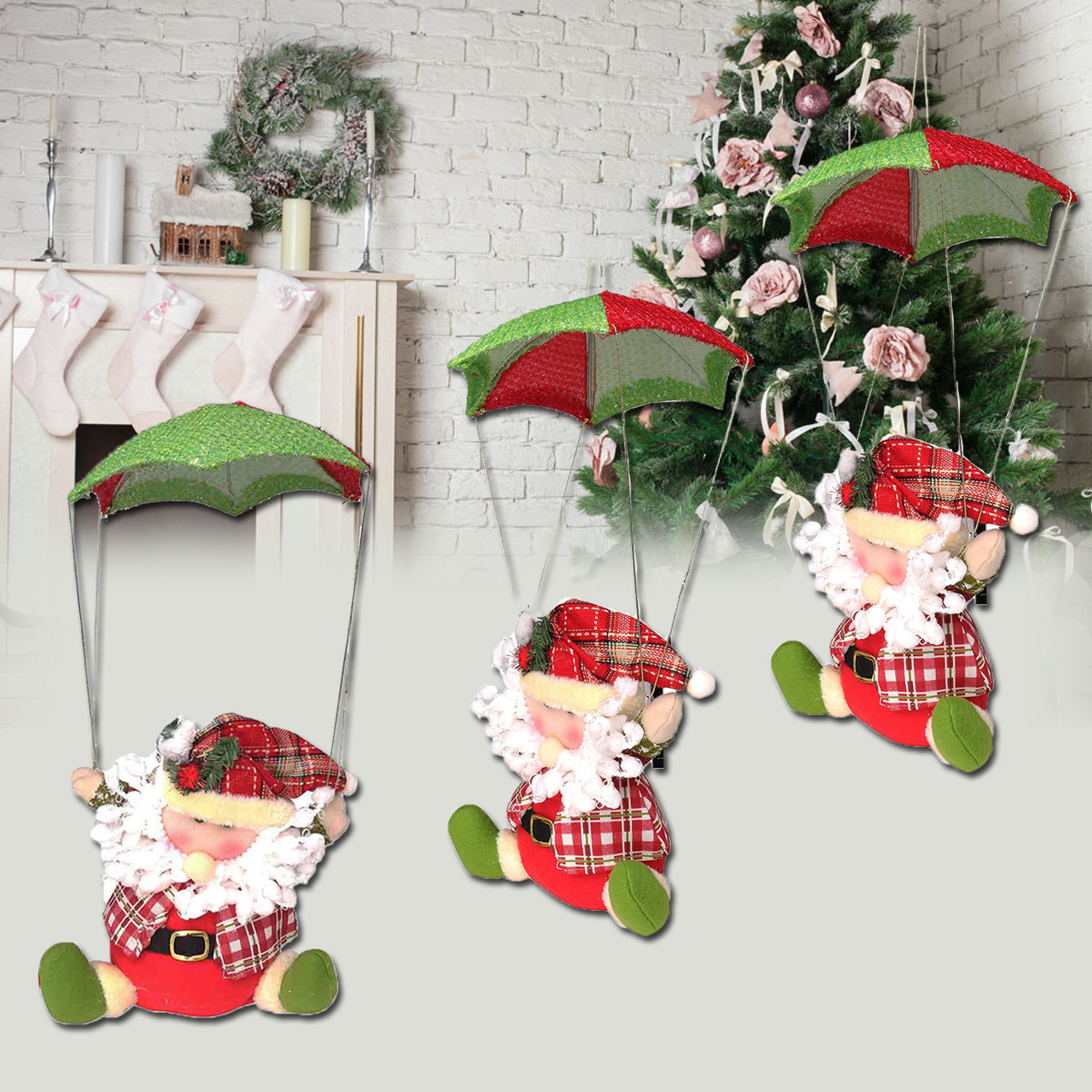 Santa-Claus-Snowman-In-Parachute-Christmas-Xmas-Tree-Hanging-Home-Decor-Ornament-1086801-1