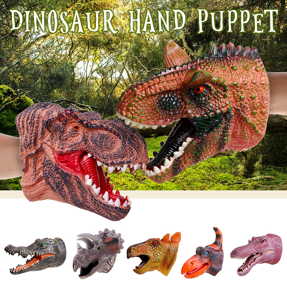 Simulation-Dinosaur-Crocodile-Hand-Puppet-Gloves-Toys-1818660-1