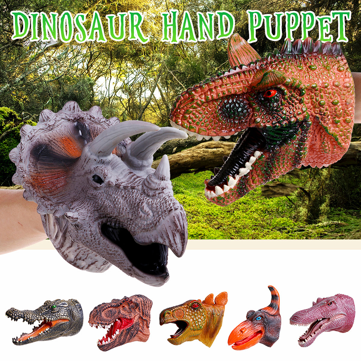 Simulation-Dinosaur-Crocodile-Hand-Puppet-Gloves-Toys-1818660-2