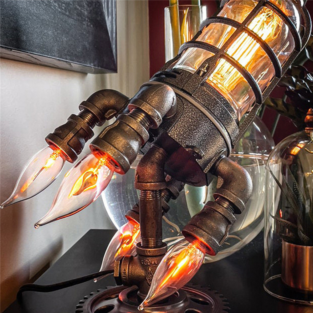 USUKEUAU-Plug-Steampunk-Rocket-Lamp-Punk-Style-Lights-Desktop-Decor-Ornaments-Wall-Decoration-Light--1866172-4