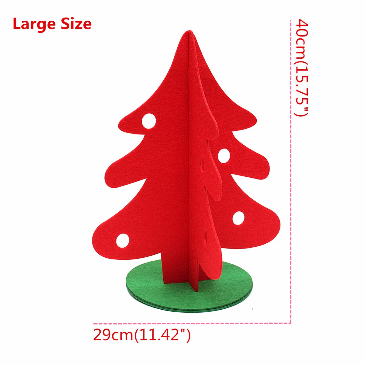 Vintage-Christmas-Tree-Home-Shop-Ornament-Decoration-Fabric-Red-Green-Tree-1103573-7
