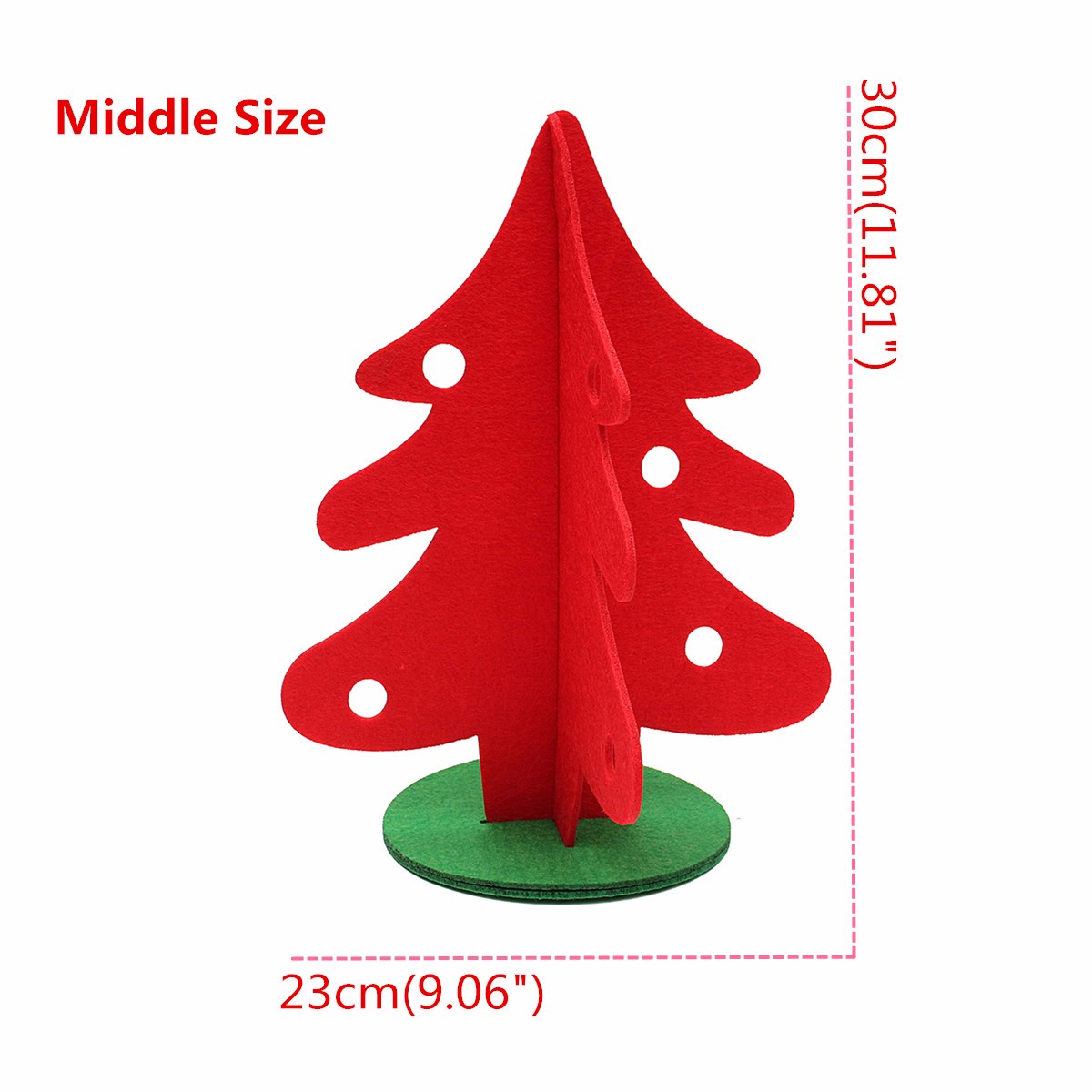 Vintage-Christmas-Tree-Home-Shop-Ornament-Decoration-Fabric-Red-Green-Tree-1103573-8