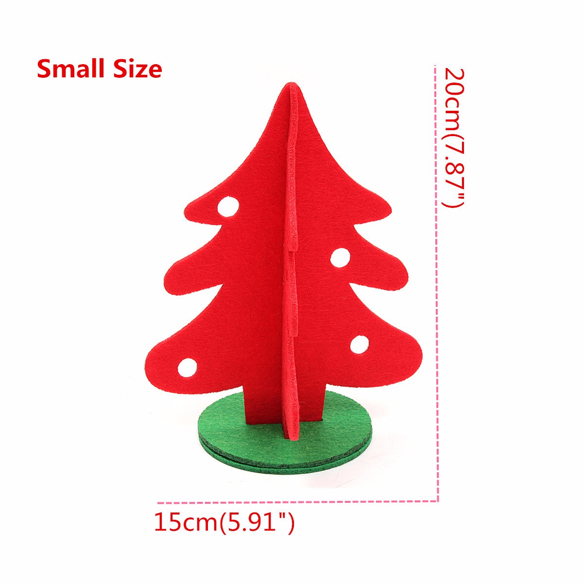 Vintage-Christmas-Tree-Home-Shop-Ornament-Decoration-Fabric-Red-Green-Tree-1103573-9