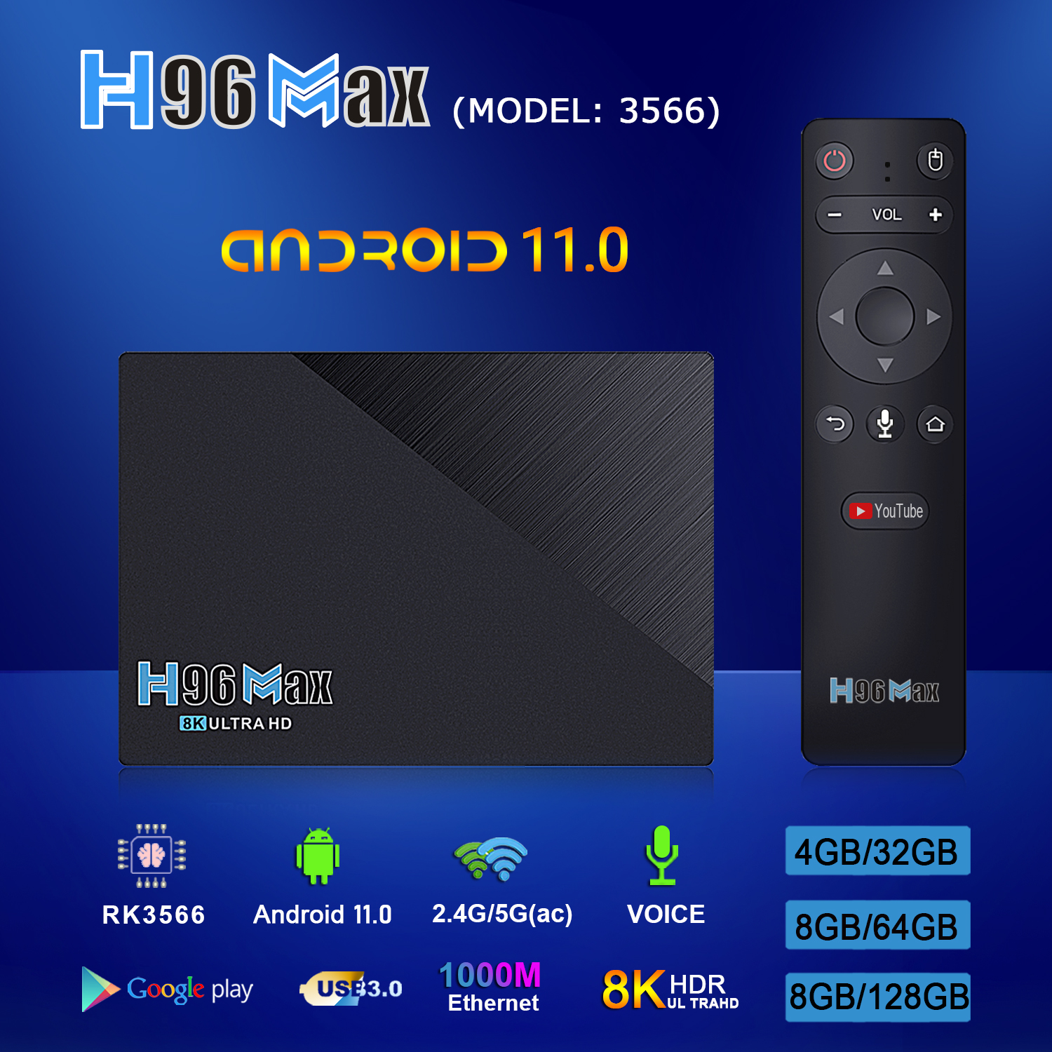 H96-MAX-RK3566-SDRAM-8GB-DDR3-128GB-eMMC-ROM-Android-110-8K-UHD-TV-Box-bluetooth-40-5G-Wifi-1000M-LA-1854091-1