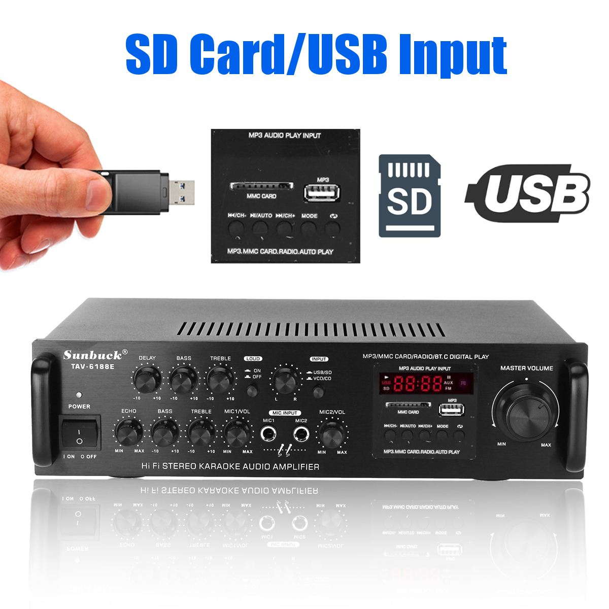 Sunbuck-TAV-6188E-2000W-bluetooth50-Audio-Amplifier-Stereo-Home-Theater-AMP-Car-Home-2CH-AUX-USB-FM--1783326-4
