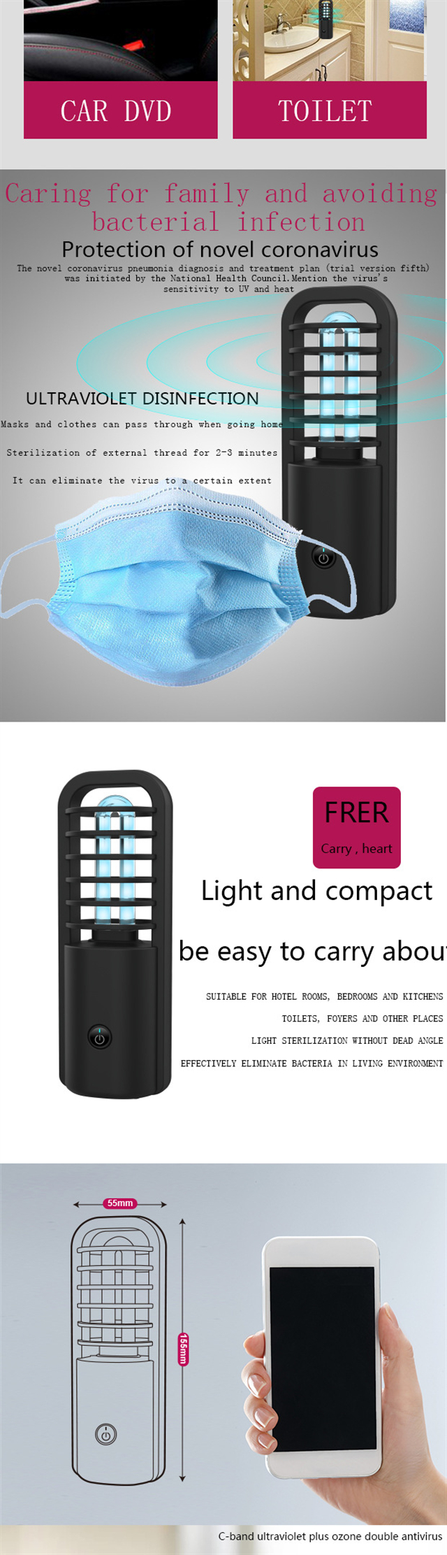 Bakeey-Ultraviolet-Ozone-Car-Sterilization-Lamp-Portable-USB-Rechargeable-UVC-Ultraviolet-Sterilizat-1681158-2