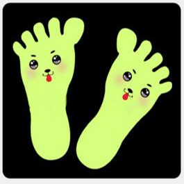 1-Pair-Cute-Cartoon-Little-Feet-Fluorescent-Wall-Stickers-Creative-DIY-Stair-Floor-Luminous-Tape-1341677-3