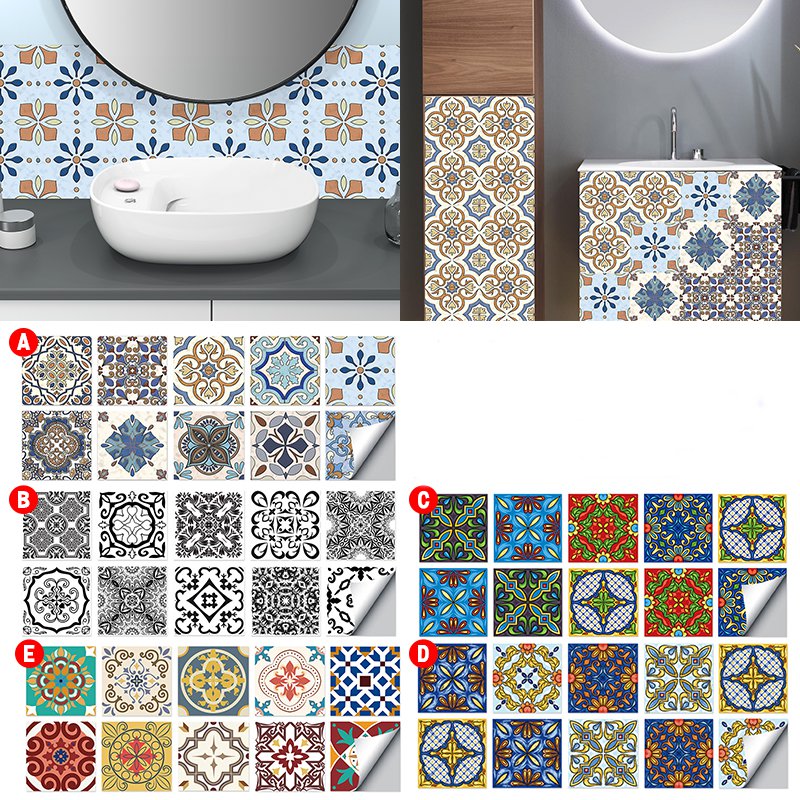 10-PCS-10x1015x1520x20cm-Wall-Tiles-Stickers-Kitchen-Bathroom-Toilet--Waterproof--PVC-1717154-8