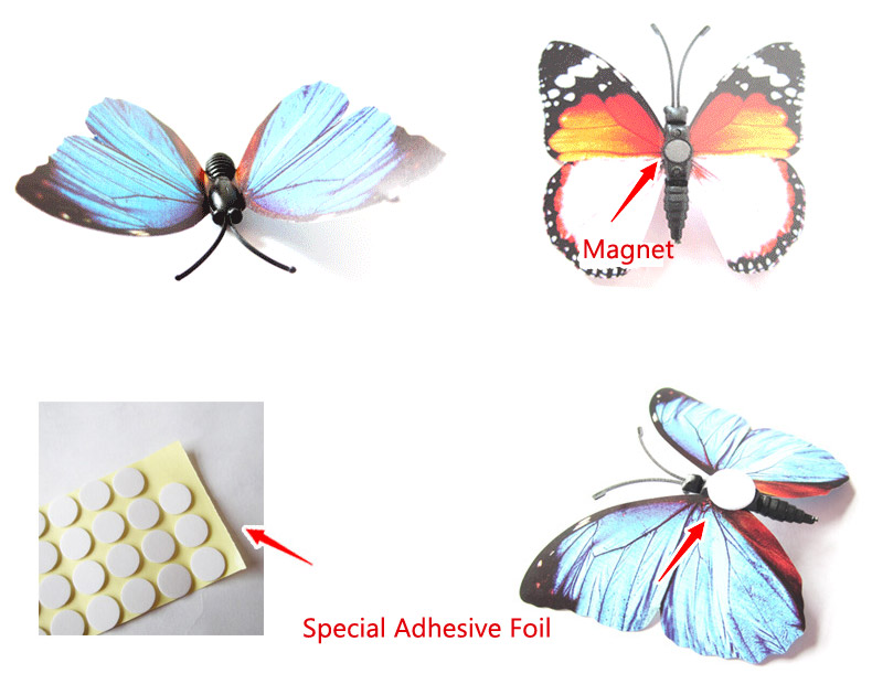 12PCS-7-Colors-3D-Double-Layer-Butterfly-Wall-Sticker-Fridge-Magnet-Home-Decor-Art-Applique-1114115-3