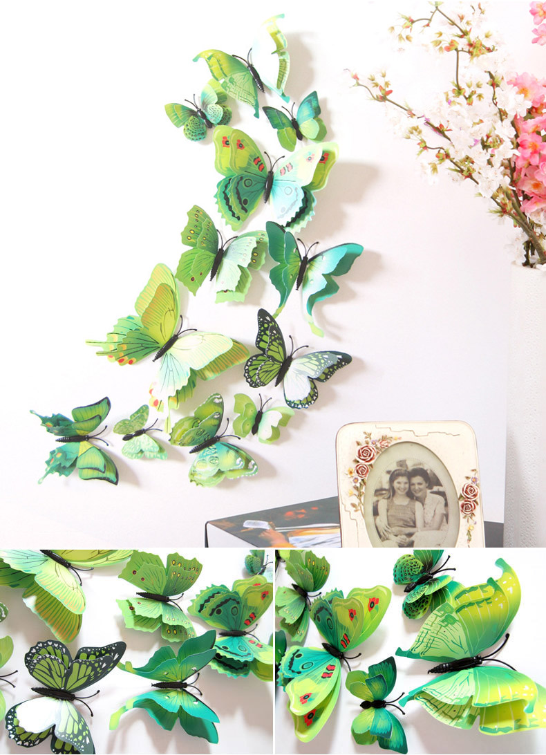 12PCS-7-Colors-3D-Double-Layer-Butterfly-Wall-Sticker-Fridge-Magnet-Home-Decor-Art-Applique-1114115-6
