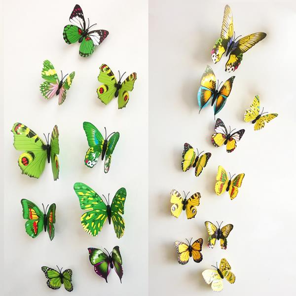 12Pcs-3D-Stereoscopic-Butterfly-Wall-Sticker-Living-Room-Home-Decoration-Decal-DIY-Mural-Wall-Art-1077349-3