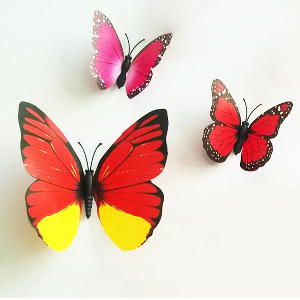 12Pcs-3D-Stereoscopic-Butterfly-Wall-Sticker-Living-Room-Home-Decoration-Decal-DIY-Mural-Wall-Art-1077349-6