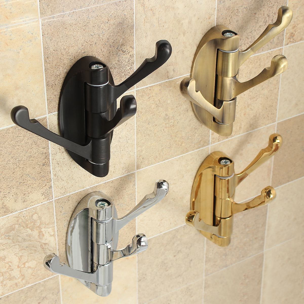 180deg-Revolve-Bathroom-Robe-Hook-Holder-Wall-Mounted-Adjustable-3-Hooks-Cloth-Hat-Towel-Hanger-1419817-1