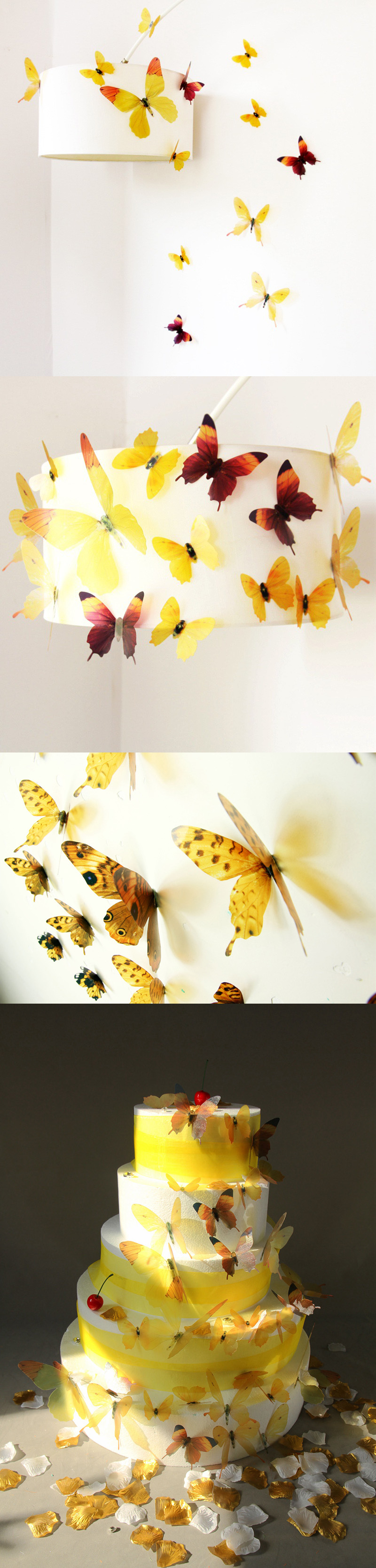 18Pcs-3D-Transparent-Butterfly-Wall-Stickers-PVC-European-American-Style-Color-Paste-Decor-1092762-5