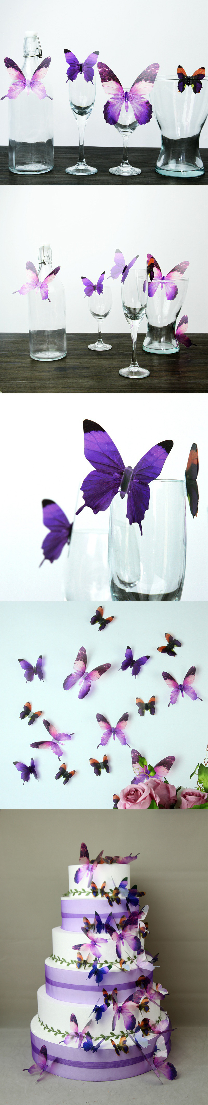 18Pcs-3D-Transparent-Butterfly-Wall-Stickers-PVC-European-American-Style-Color-Paste-Decor-1092762-7
