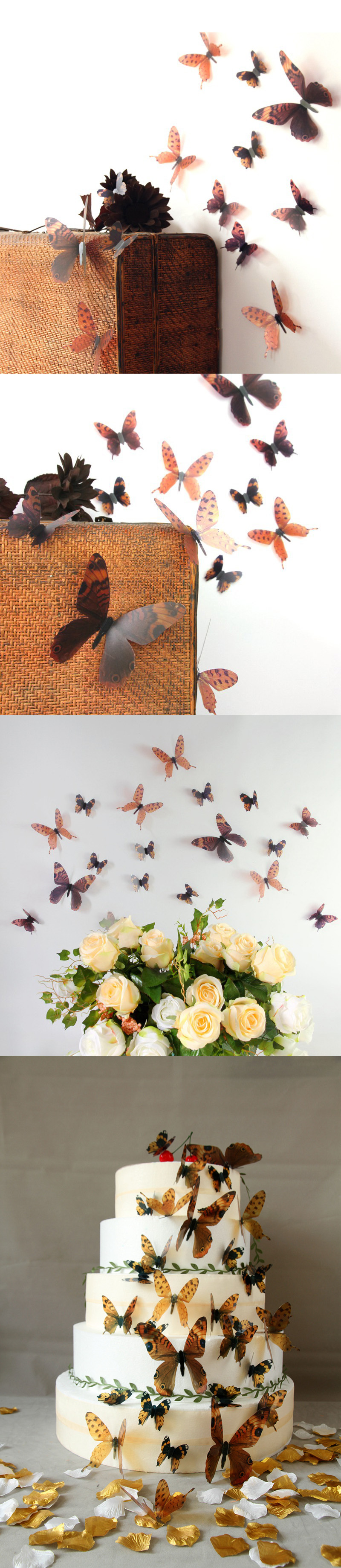 18Pcs-3D-Transparent-Butterfly-Wall-Stickers-PVC-European-American-Style-Color-Paste-Decor-1092762-8