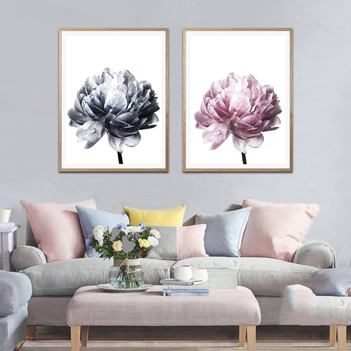 20x3030x40cm-Flower-Modern-Wall-Art-Canvas-Paintings-Picture-Home-Decor-Mural-Poster-with-Frame-1632681-3