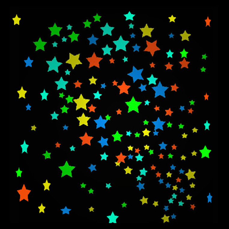 25Pcs-Fluorescent-Glow-Star-Wall-Sticker-Glowing-S-M-L-Colorful-Star-Wall-Decals-Home-Wall-Decor-1021356-3