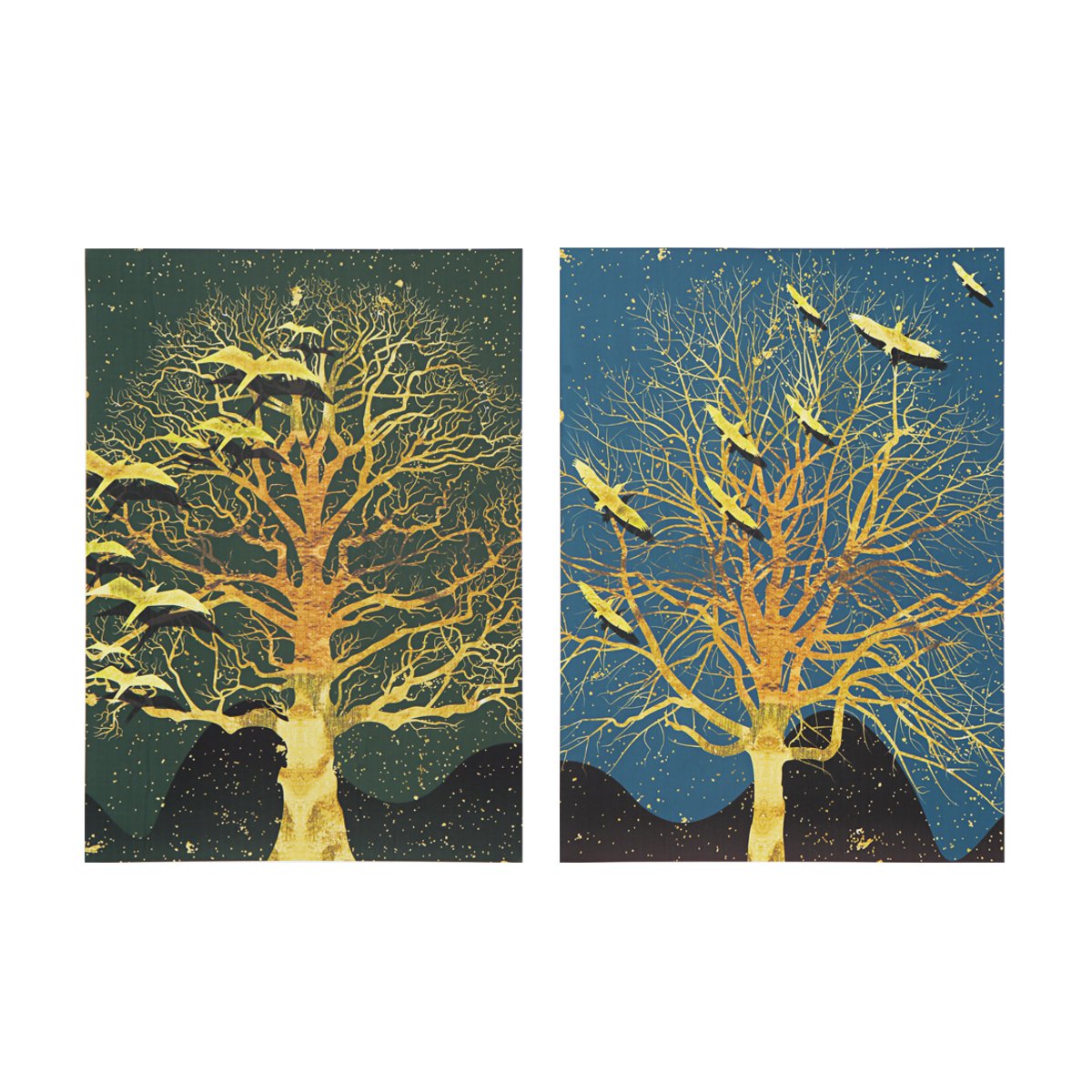 2Pcs-Modern-Tree-Canvas-Print-Paintings-Wall-Art-Unframed-Picture-Home-Decor-1430564-6