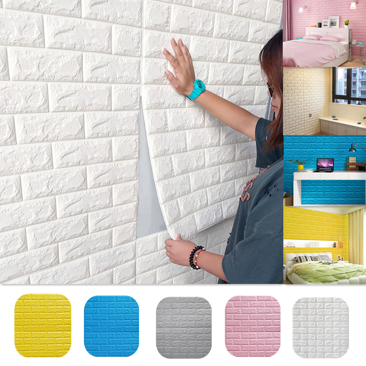 3D-Brick-DIY-Wall-Sticker-Self-adhesive-Waterproof-Panels-Wallpaper-Decal-3D-Brick-Pattern-Foam-Wall-1807833-1