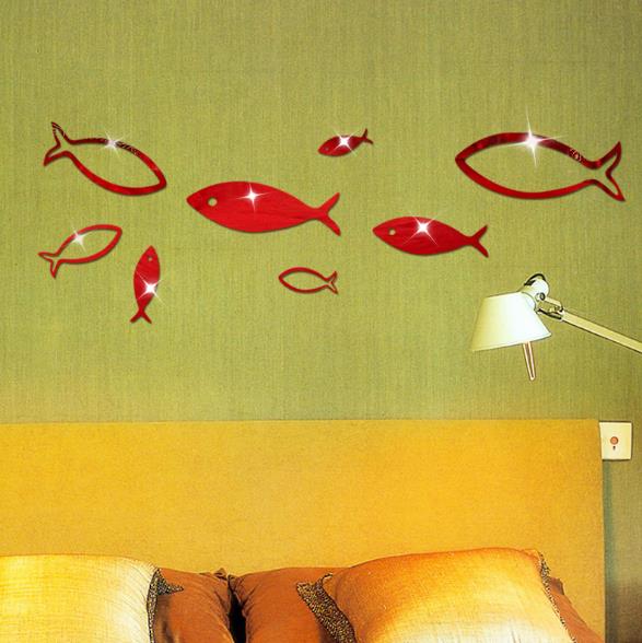 3D-Fish-Multi-color-DIY-Shape-Mirror-Wall-Stickers-Home-Wall-Bedroom-Office-Decor-1176145-5
