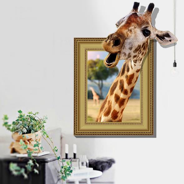 3D-Giraffe-Living-Room-Bedroom-Animals-Floor-Home-Background-Wall-Decor-Creative-Stickers-1175144-4