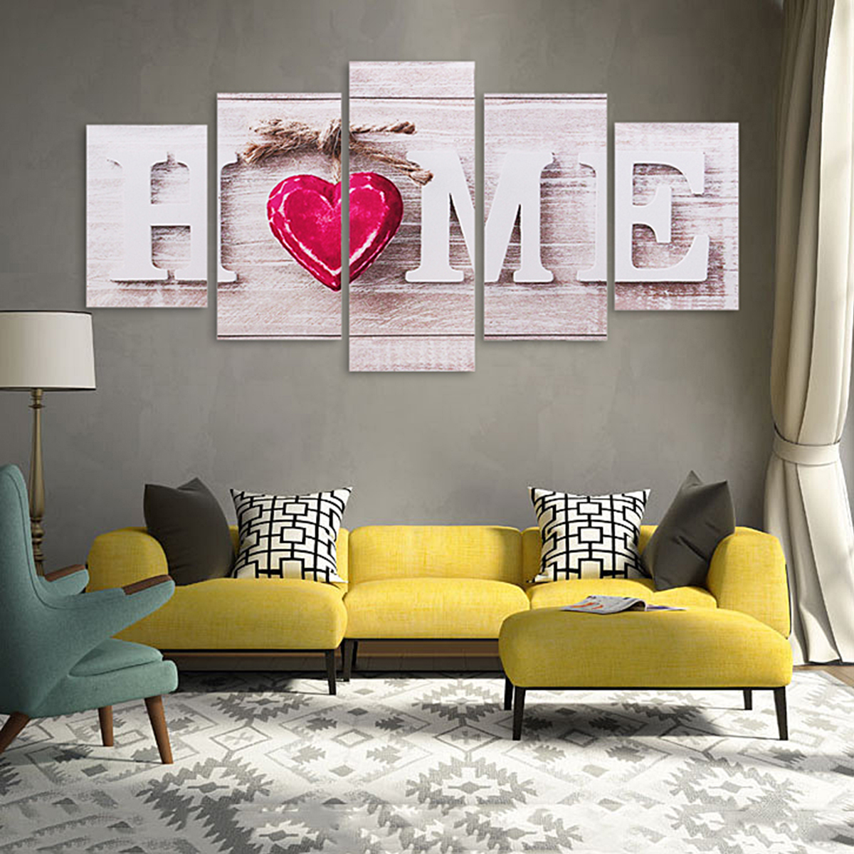 5-Pcs-Unframed-Canvas-Print-Paintings-Picture-Home-Bedroom-Wall-Art-Decor-Gifts-1279058-9