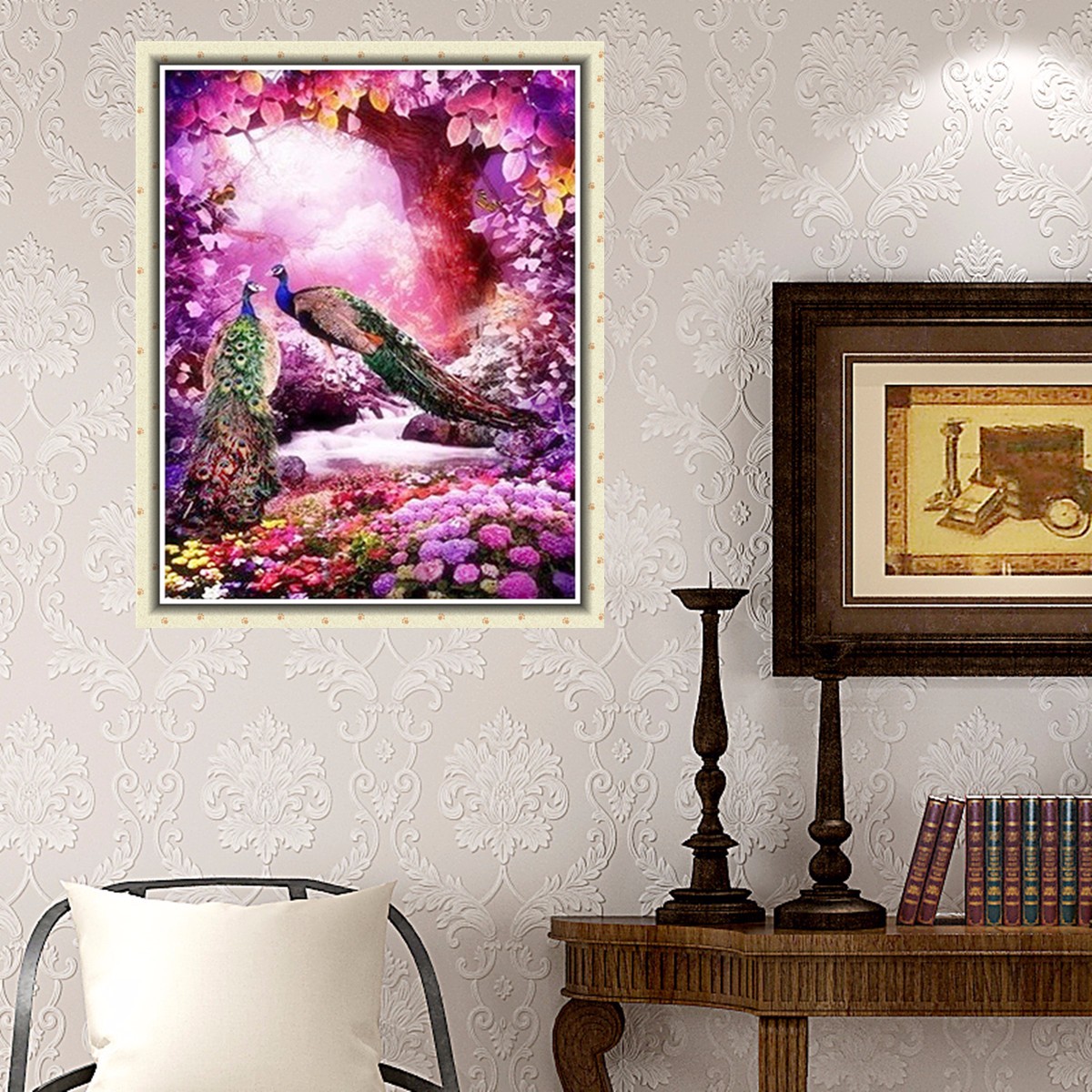 5D-Peacock--Tree-Flower-Diamond-Rhinestone-Embroidery-Painting-Cross-Stitch-Home-Decor-1169424-4