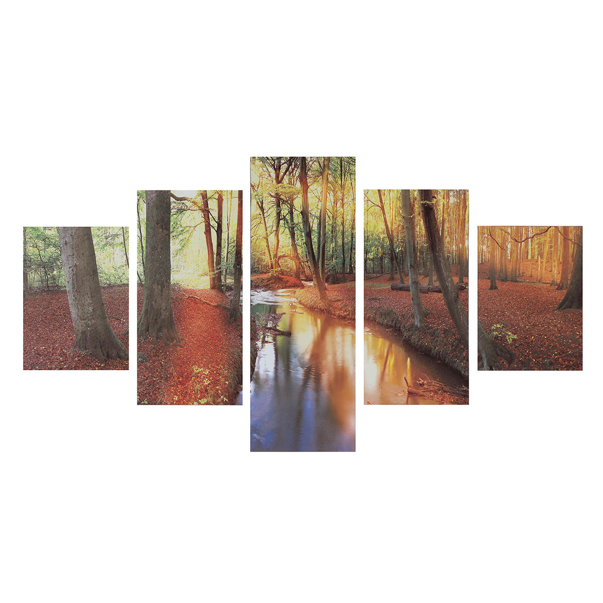 5Pcs-Modern-Autumn-Forest-Canvas-Print-Paintings-Poster-Wall-Art-Picture-Home-Decor-Unframed-1538687-4