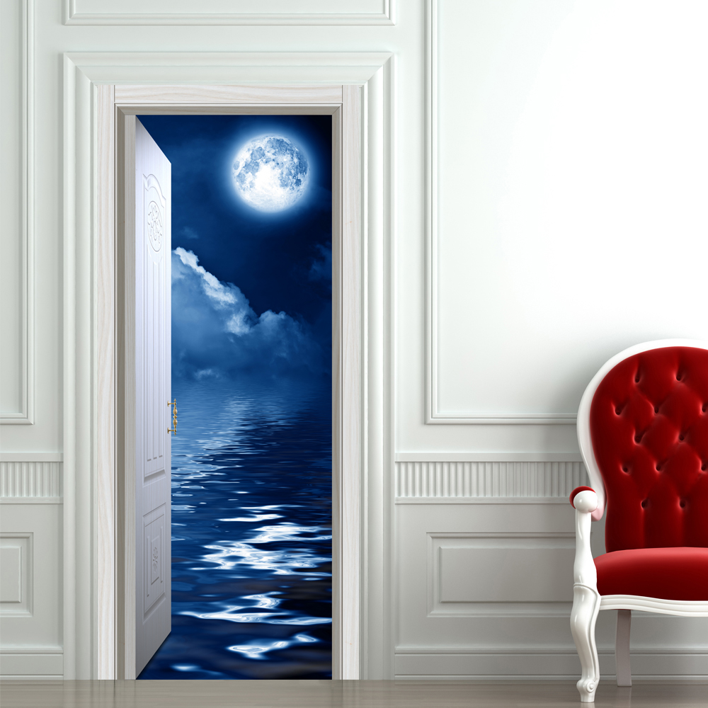 88X200CM-PAG-Imitative-Door-3D-Wall-Sticker-Ocean-Desert-Eiffel-Tower-Ajar-Door-Home-Wall-Decor-Gift-1120123-2