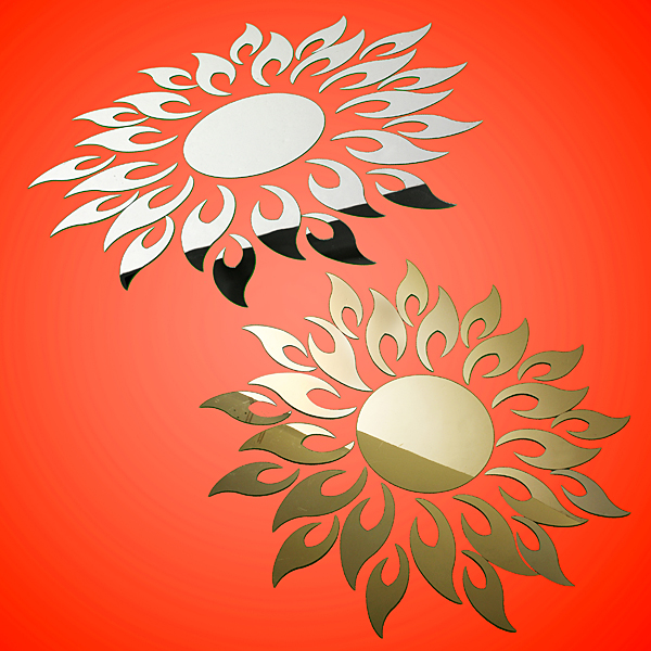 Acrylic-3D-Sunflower-Mirror-Effect-Wall-Sticker-Decal-948449-1