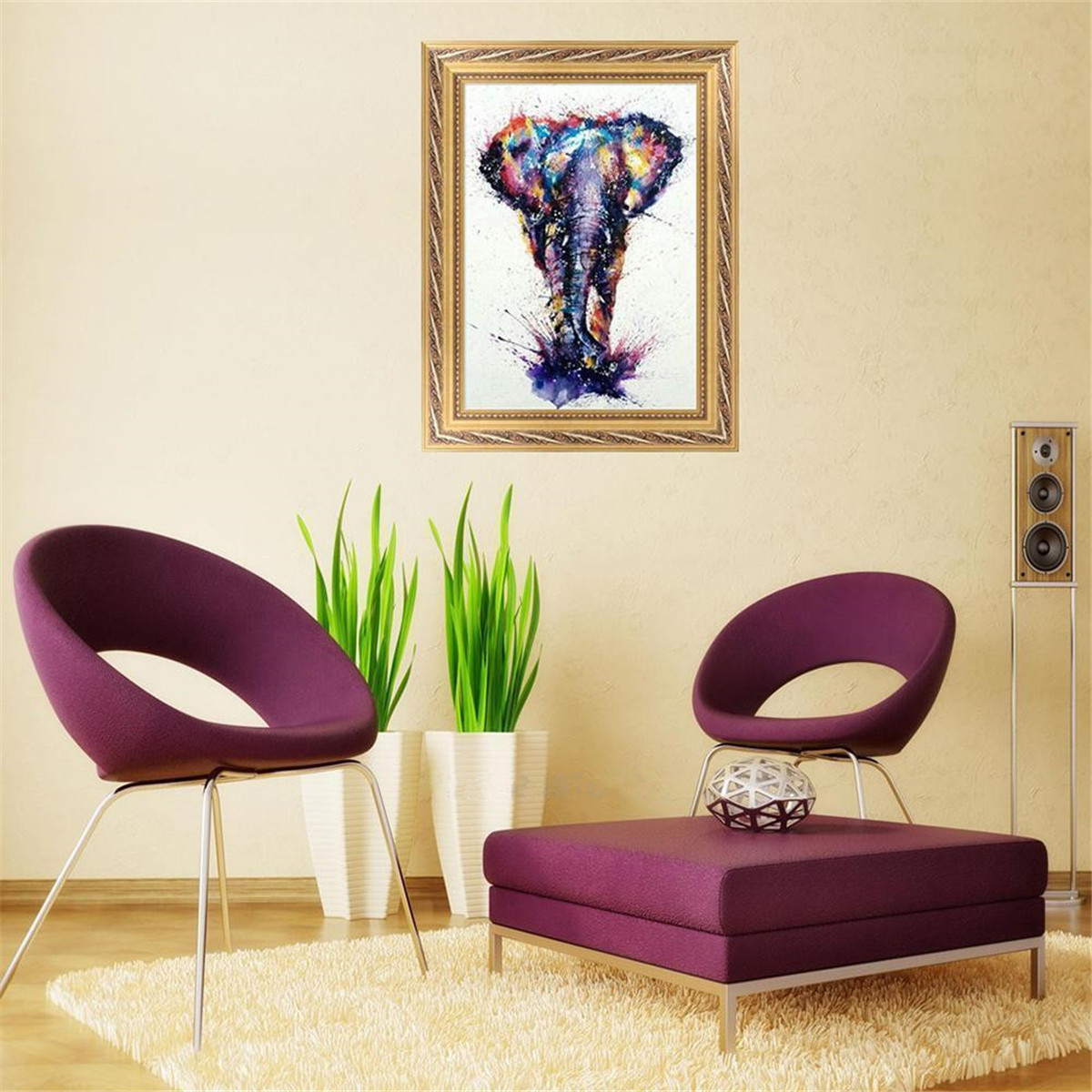 Colourful-Elephant-5D-Diamond-Painting-Embroidery-Cross-stitch-Wall-Decor-1234653-2