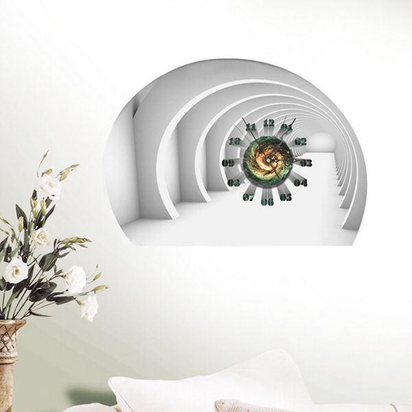 DIY-Decal-Clock-Tunnel-3D-Wall-Stickers-Clock-3D-Art-Wall-Clock-Home-Decor-996396-1