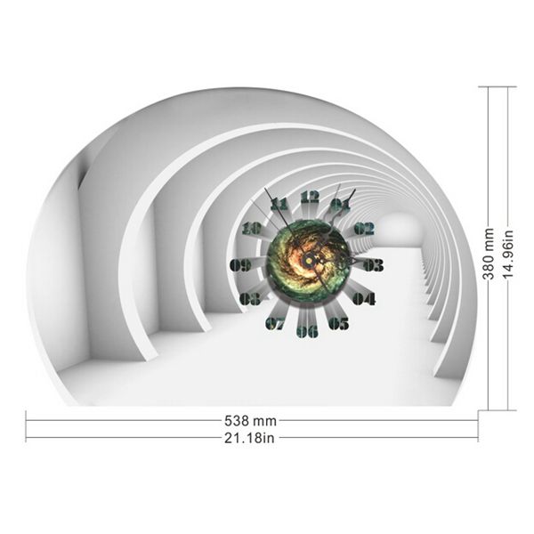DIY-Decal-Clock-Tunnel-3D-Wall-Stickers-Clock-3D-Art-Wall-Clock-Home-Decor-996396-2
