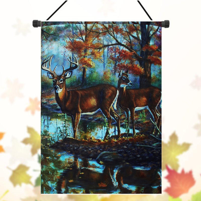 Deer-Flag-Banner-Garden-Yard-Home-Party-28-x-40-Inch-Forest-House-Decorations-Art-1642461-5