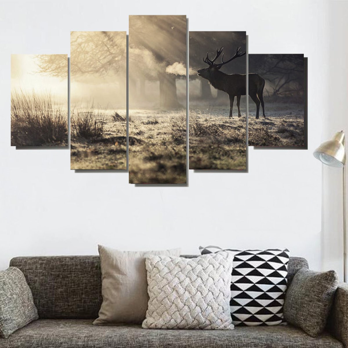 Elk-Art-Oil-Paintings-Modern-Style-Canvas-Print-Wall-Unframed-Pictures-Home-Decor-1636997-1