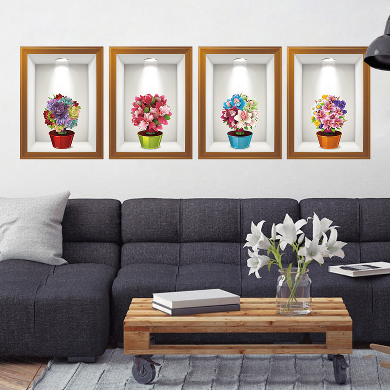 Flowers-3d-Frame-Creative-Wall-Stickers--Background-European-Three---Dimensional--Wall-Stickers-1185733-4