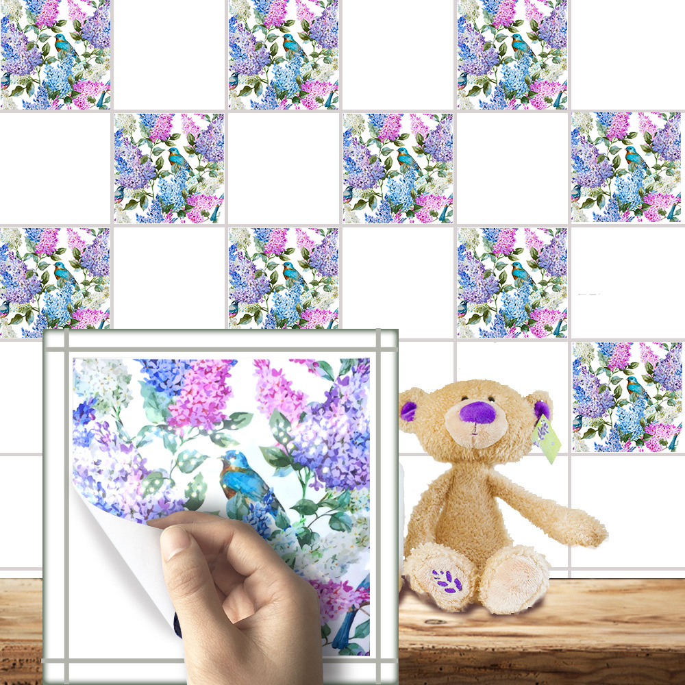 Flowers-Pearl-Film-Tile-Stickers-Bathroom-Living-Room-Waterproof-PVC-Wall-Stickers-1247002-3