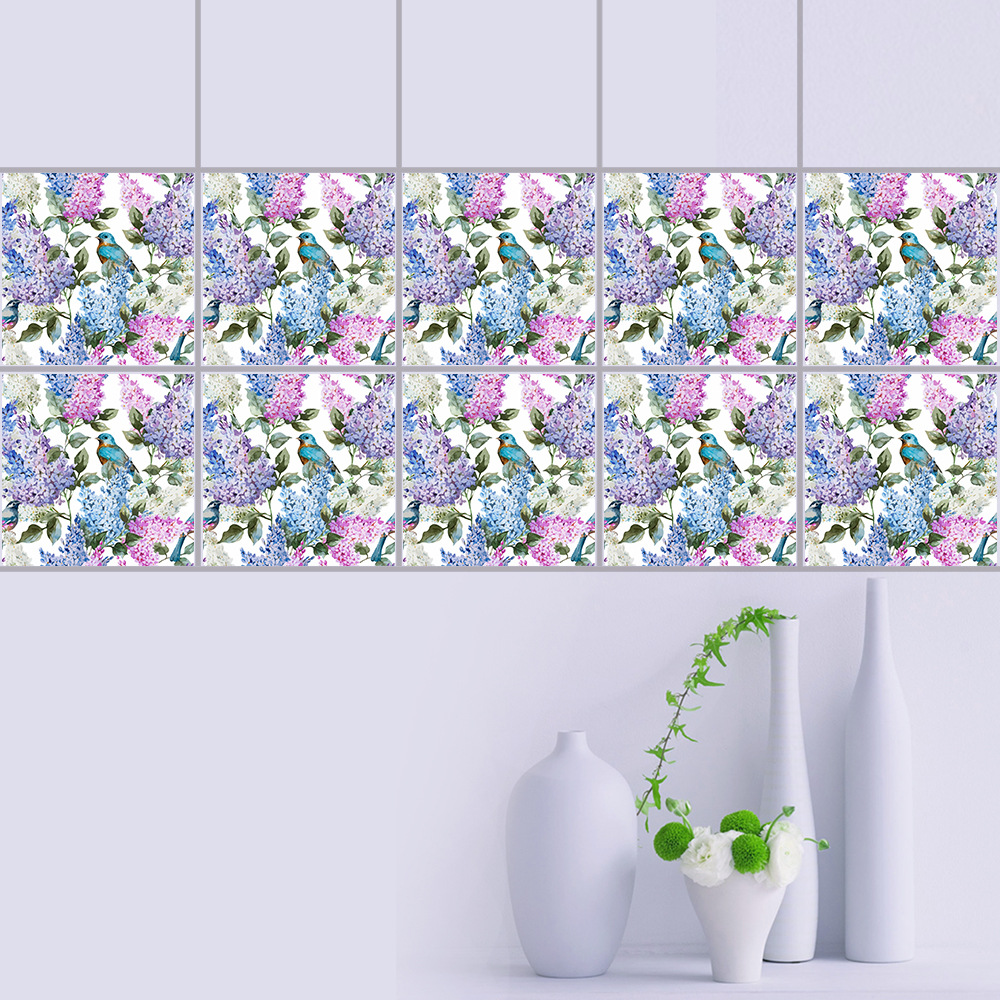 Flowers-Pearl-Film-Tile-Stickers-Bathroom-Living-Room-Waterproof-PVC-Wall-Stickers-1247002-4