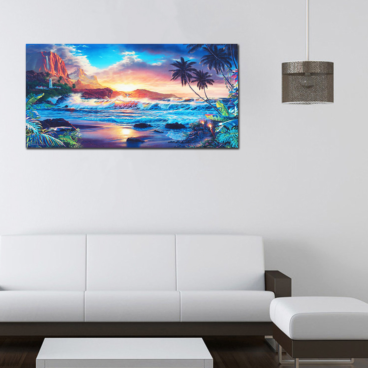 Home-Decor-Canvas-Print-Paintings-Wall-Art-Modern-Sunset-Scenery-Beach-Tree-Gift-1407598-4