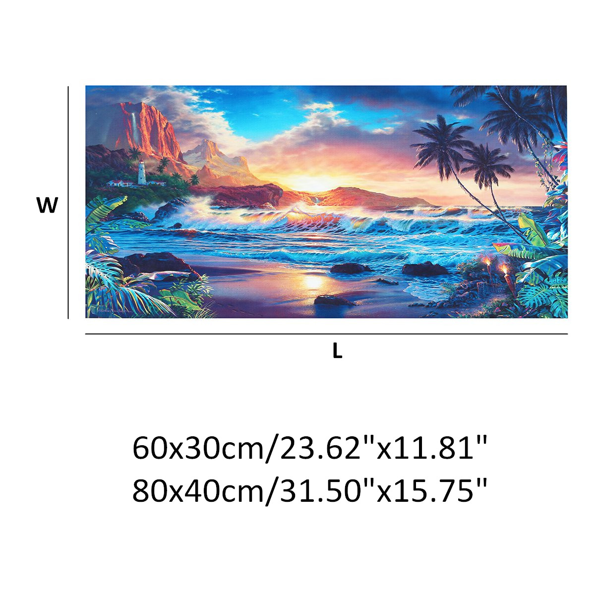 Home-Decor-Canvas-Print-Paintings-Wall-Art-Modern-Sunset-Scenery-Beach-Tree-Gift-1407598-8