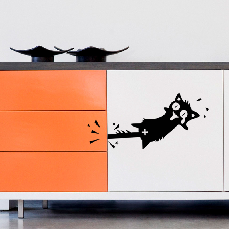 Honana-Cartoon-Clip-to-The-Tail-of-A-Cat-Wall-Sticker-for-Home-Decor-PVC-Decals-Doors-Windows-Car-St-1338389-6