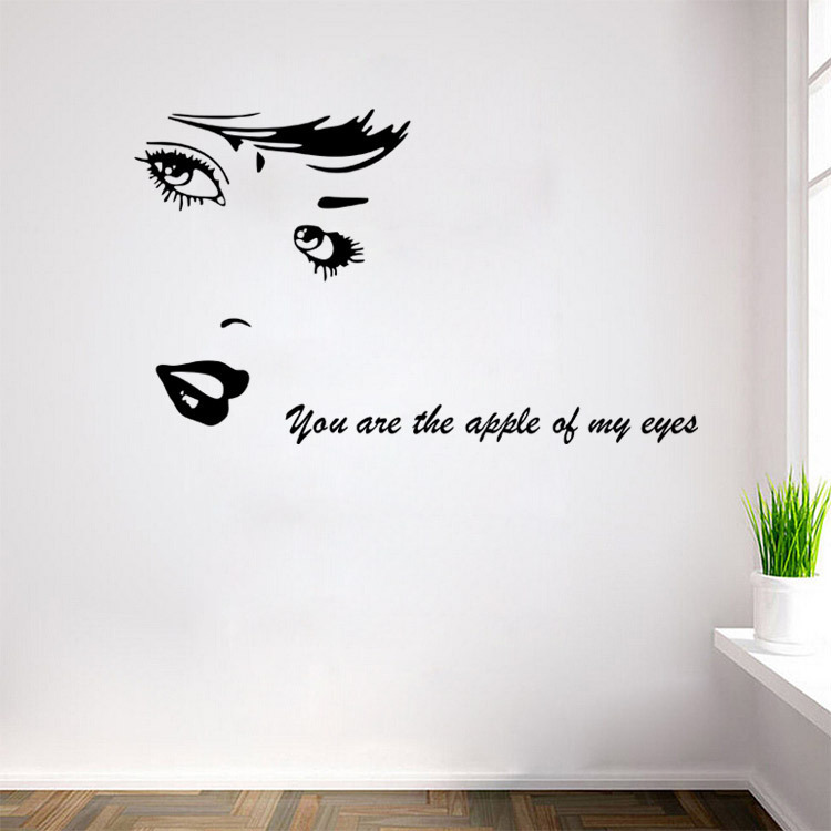 Honana-Creative-Black-Beauty-Home-Decal-Wall-Sticker-Removable-3D-DIY-Wallpaper-for-Room-Wall-Decor-1338385-2